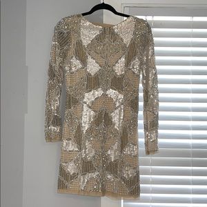 Sequin long sleeve dress